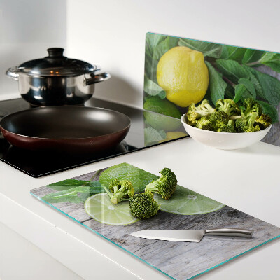 Tábua para cozinha Limões e limas com hortelã