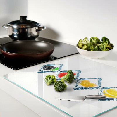 Tábua para corte Fruta no gelo