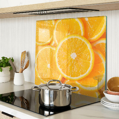 Tábua para cozinha fatias de laranja