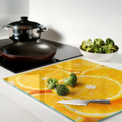 Tábua para cozinha fatias de laranja