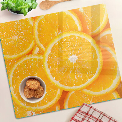 Tábua para cozinha fatias de laranja