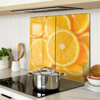 Tábua para cozinha fatias de laranja