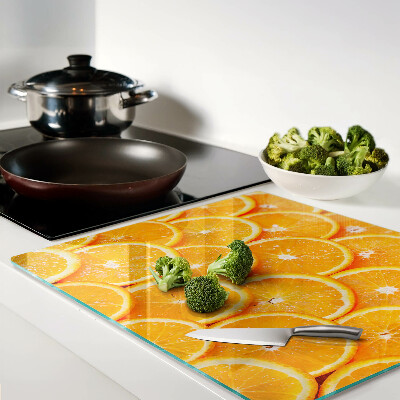 Tábua para corte fatias de laranja