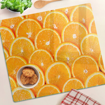 Tábua para corte fatias de laranja