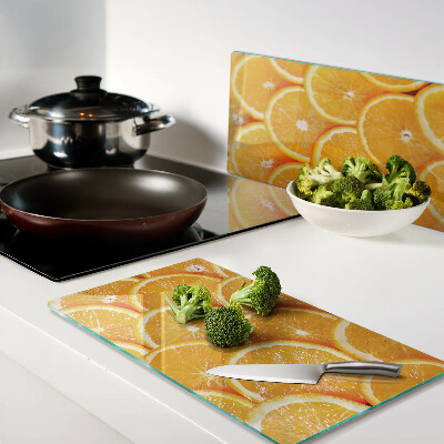 Tábua para corte fatias de laranja