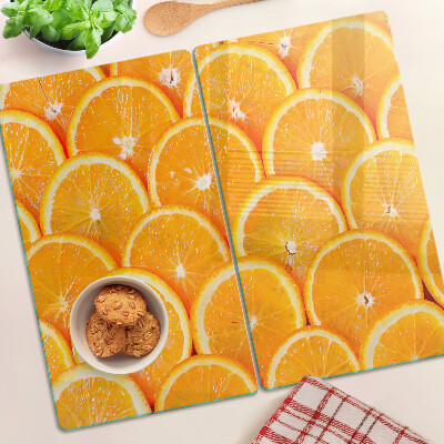 Tábua para corte fatias de laranja