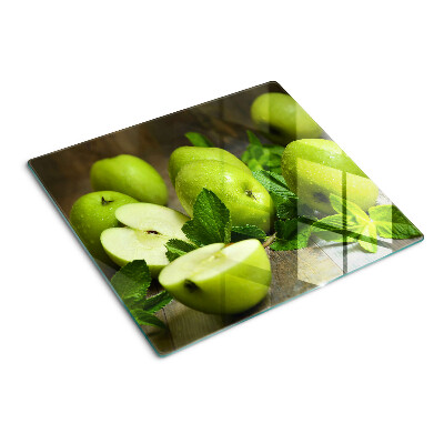 Tábua para cozinha Maçãs verdes com hortelã