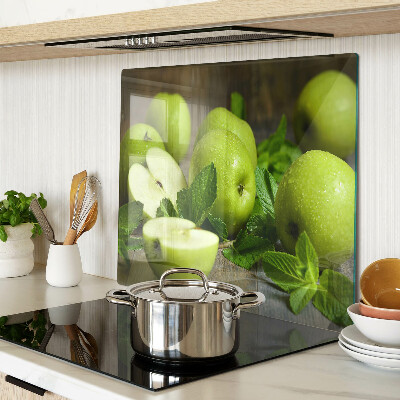 Tábua para cozinha Maçãs verdes com hortelã