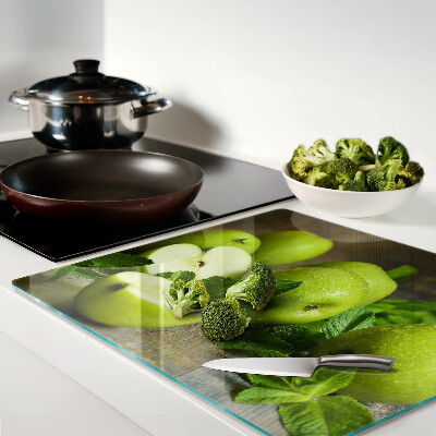 Tábua para cozinha Maçãs verdes com hortelã