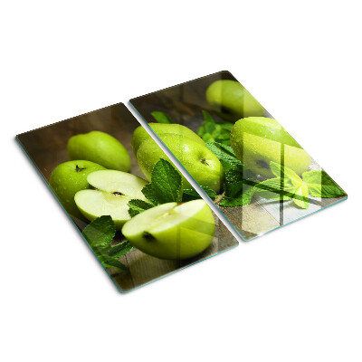 Tábua para cozinha Maçãs verdes com hortelã