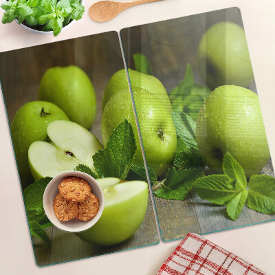 Tábua para cozinha Maçãs verdes com hortelã