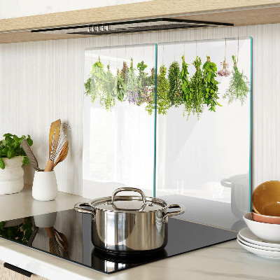 Tábua para cozinha Ervas em vasos pendurados