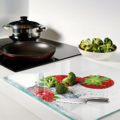 Tábua para cozinha Morangos na água