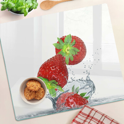 Tábua para cozinha Morangos na água