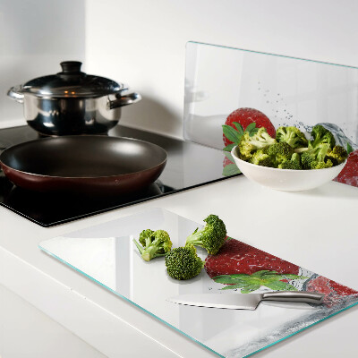 Tábua para cozinha Morangos na água