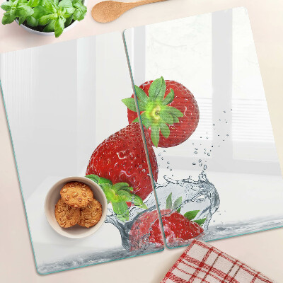 Tábua para cozinha Morangos na água