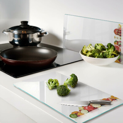 Tábua para cozinha Frutas cítricas em tons pastel