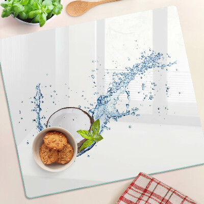 Tábua para cozinha Coco com água e hortelã
