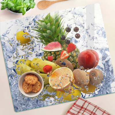 Tábua para corte Fruta na água