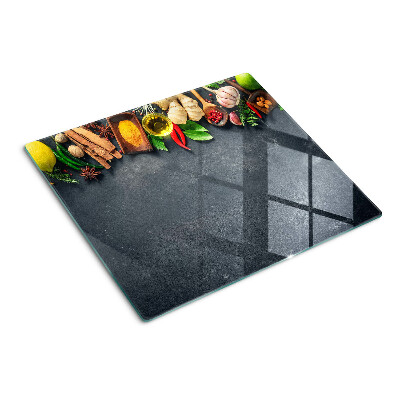 Tábua para corte Especiarias e ingredientes de cozinha