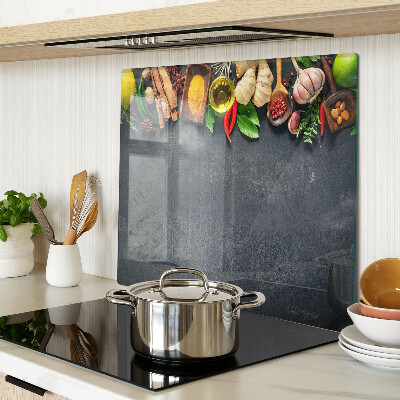 Tábua para corte Especiarias e ingredientes de cozinha