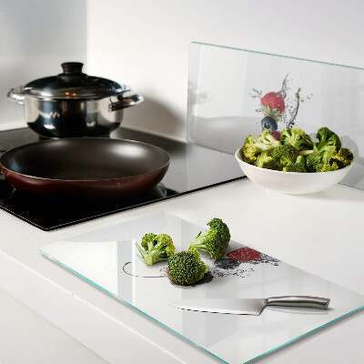 Tábua para corte Fruta na água