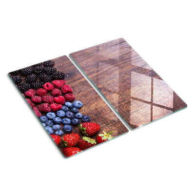 Tábua para cozinha Frutas da floresta em um fundo de madeira