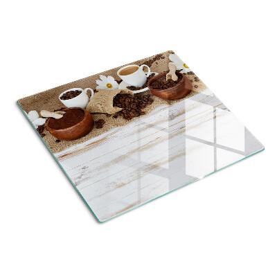 Tábua para corte Café e grãos de café