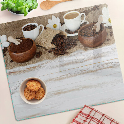 Tábua para corte Café e grãos de café