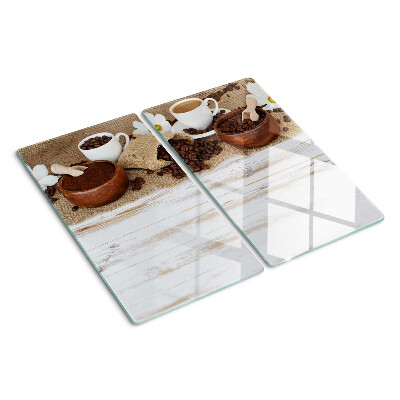 Tábua para corte Café e grãos de café