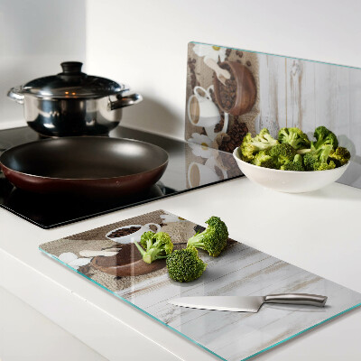 Tábua para corte Café e grãos de café