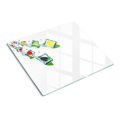 Tábua para corte Motivo de frutas com fatias coloridas