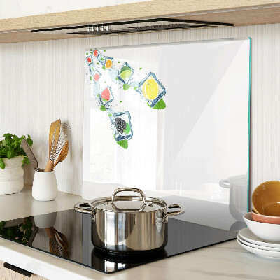 Tábua para corte Motivo de frutas com fatias coloridas