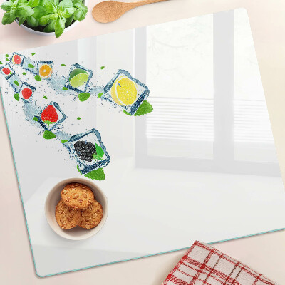 Tábua para corte Motivo de frutas com fatias coloridas