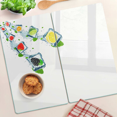 Tábua para corte Motivo de frutas com fatias coloridas