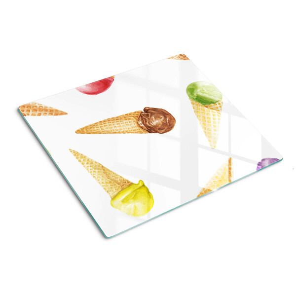 Tábua para corte Sorvete em casquinha de waffle