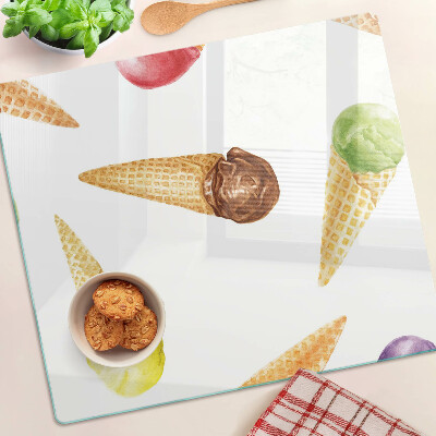 Tábua para corte Sorvete em casquinha de waffle