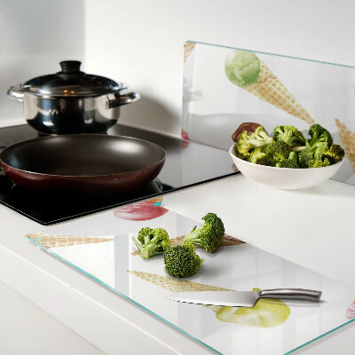 Tábua para corte Sorvete em casquinha de waffle