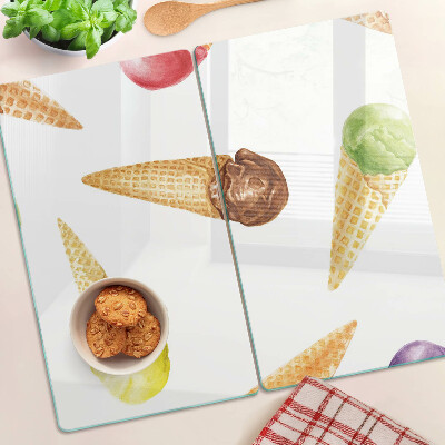 Tábua para corte Sorvete em casquinha de waffle