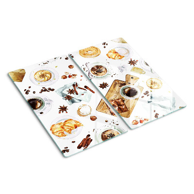 Tábua para cozinha Delícias de café e produtos assados