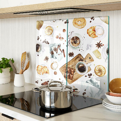 Tábua para cozinha Delícias de café e produtos assados