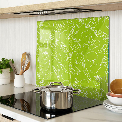 Tábua para corte Tema de frutas e vegetais