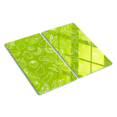 Tábua para corte Tema de frutas e vegetais