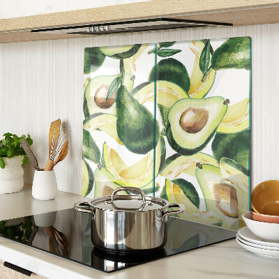 Tábua para cozinha Abacate com folhas ao fundo