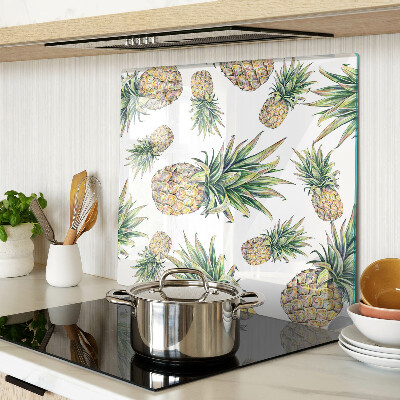 Tábua para cozinha Abacaxis em fundo branco