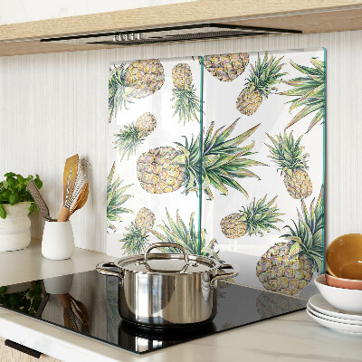 Tábua para cozinha Abacaxis em fundo branco