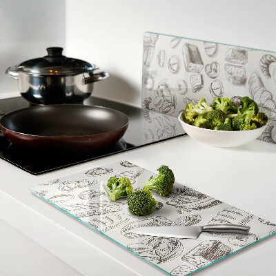 Tábua para corte Produtos assados e salgadinhos doces