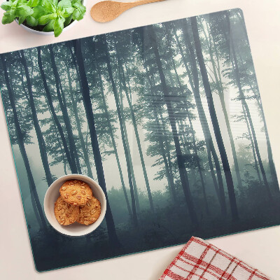 Tábua para cozinha Floresta na neblina