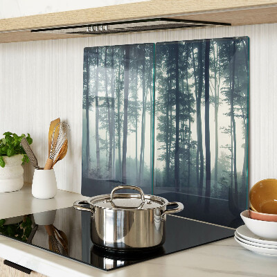 Tábua para cozinha Floresta na neblina