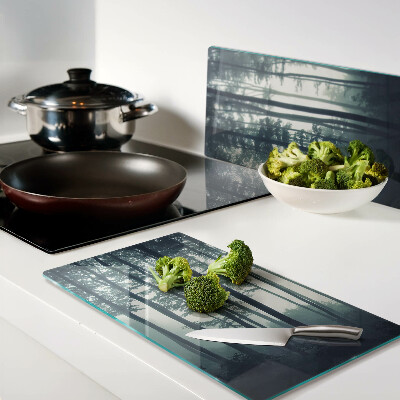 Tábua para cozinha Floresta na neblina